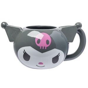 Sanrio Hello Kitty and Friends Kuromi Ceramic 3D Sculpted Mug, 20 Ounces